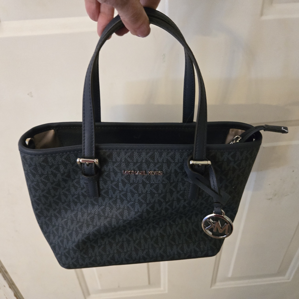 Michael Kors Navy Blue Tote Bag